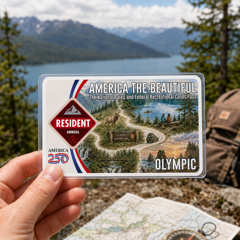 Grand Teton National Park Map Pass Sleeve - America The Beautiful Pass Protector - Card Cover - Gift for Nature Lovers