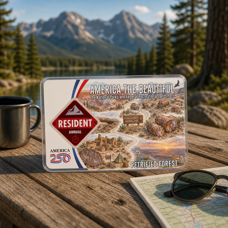 Grand Teton National Park Map Pass Sleeve - America The Beautiful Pass Protector - Card Cover - Gift for Nature Lovers