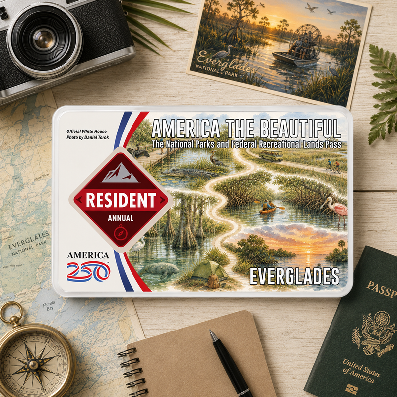 Grand Teton National Park Map Pass Sleeve - America The Beautiful Pass Protector - Hiker Gifts