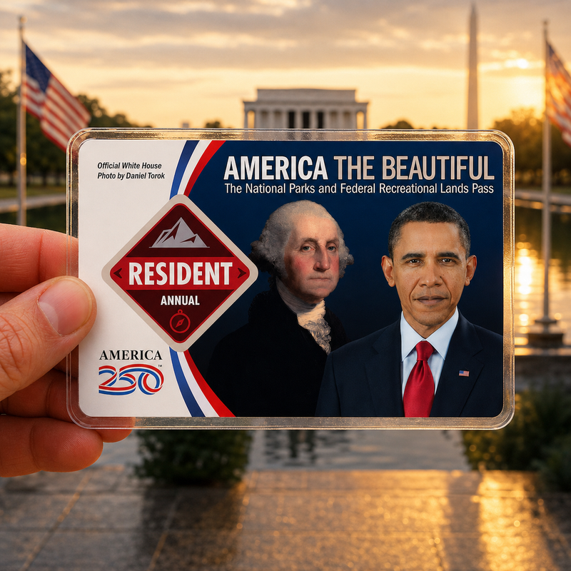 National Park Pass Sleeve - Anti Trump Card - America The Beautiful Pass Protector