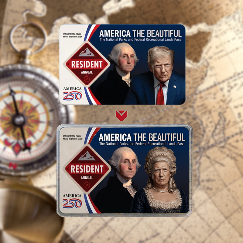 Anti Trump Card - National Park Pass Sleeve - America The Beautiful Pass Protector - Protect Our Parks