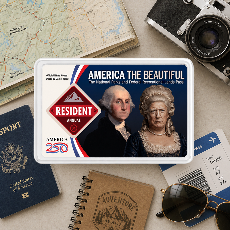 Anti Trump Card - National Park Pass Sleeve - America The Beautiful Pass Protector - Protect Our Parks