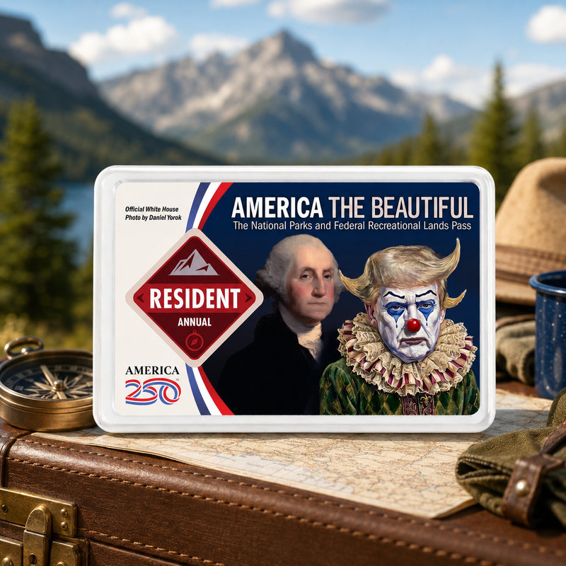 Anti Trump Card - National Park Pass Sleeve - America The Beautiful Pass Protector - Protect Our Parks
