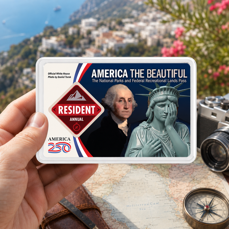Anti Trump Card - National Park Pass Sleeve - America The Beautiful Pass Protector - Protect Our Parks
