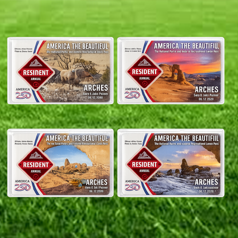 Arches Card Sleeve National Park - America The Beautiful Pass Protector - The Beautiful Card Cover - Gift for Nature Lovers