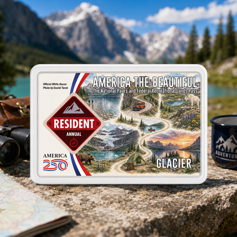 Grand Teton National Park Map Pass Sleeve - America The Beautiful Pass Protector - Card Cover - Gift for Nature Lovers