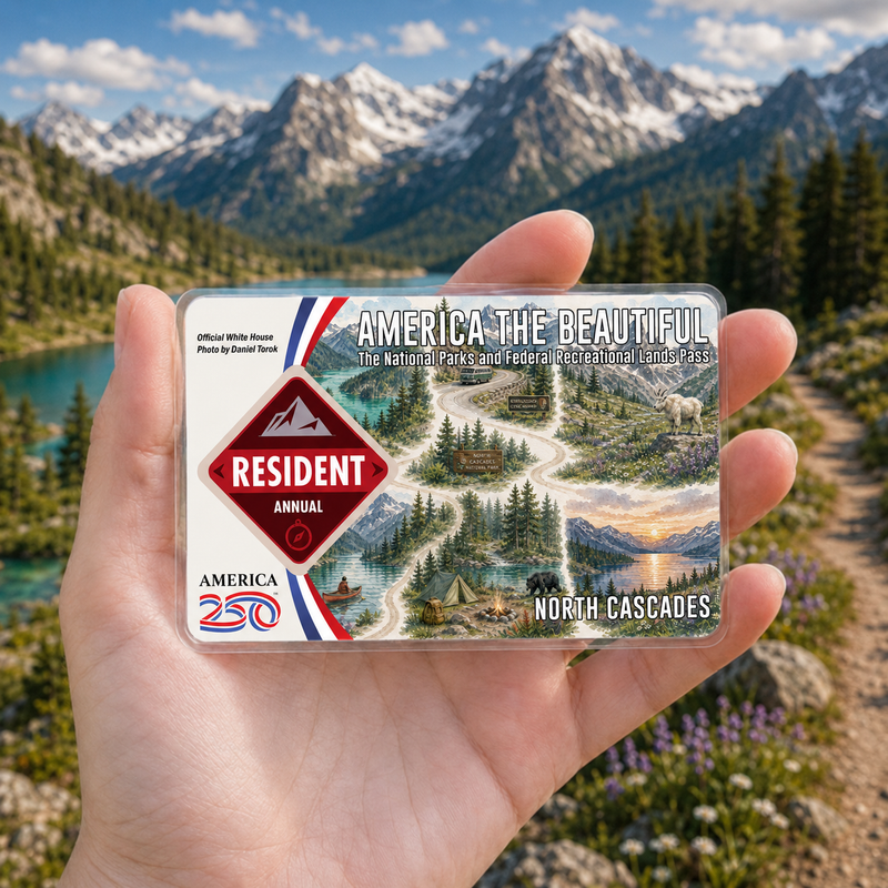 Grand Teton National Park Map Pass Sleeve - America The Beautiful Pass Protector - Card Cover - Gift for Nature Lovers