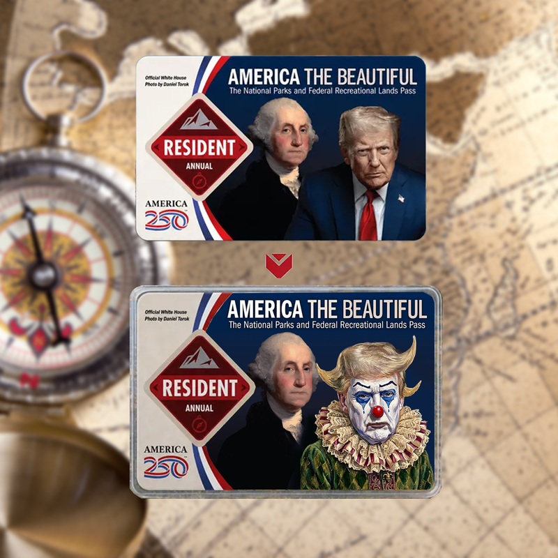 Anti Trump Card - National Park Pass Sleeve - America The Beautiful Pass Protector - Protect Our Parks