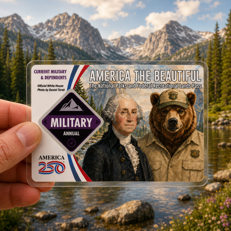National Park Pass Sleeve - America The Beautiful Pass Protector - Anti Trump Card - Protect Our Parks