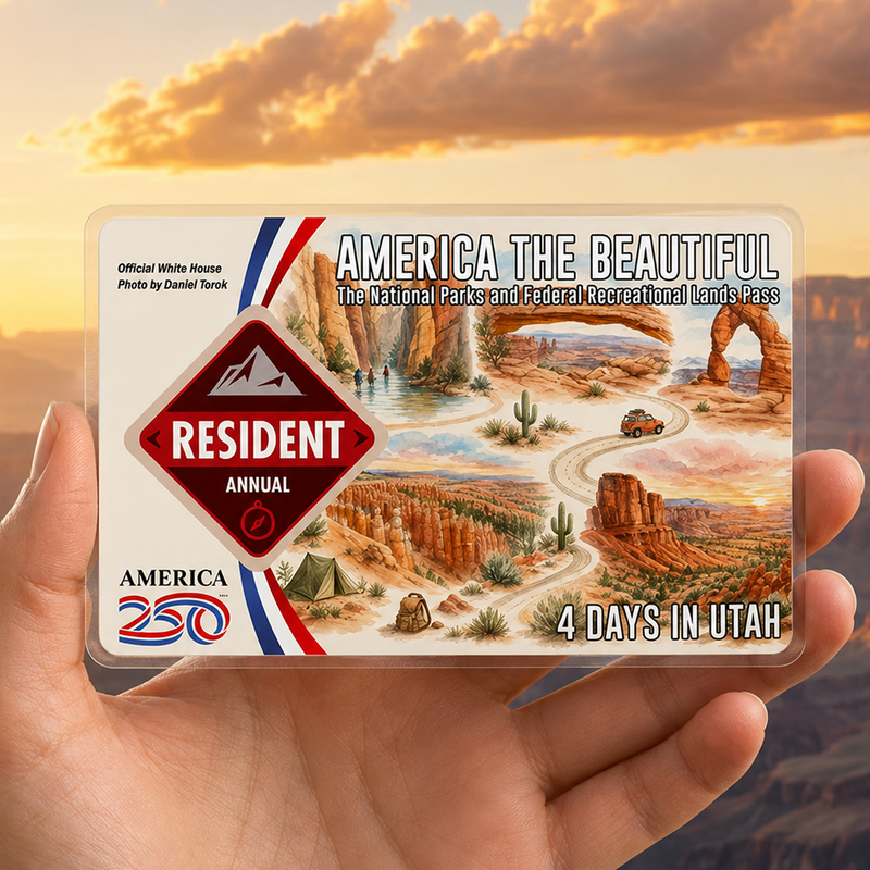 Grand Teton National Park Map Pass Sleeve - America The Beautiful Pass Protector - Hiker Gifts