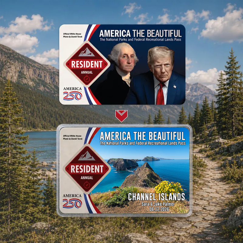 Channel Islands Card Sleeve - National Park Pass Sleeve - America The Beautiful Card Cover - Gift for Nature Lover - Protect Our Parks