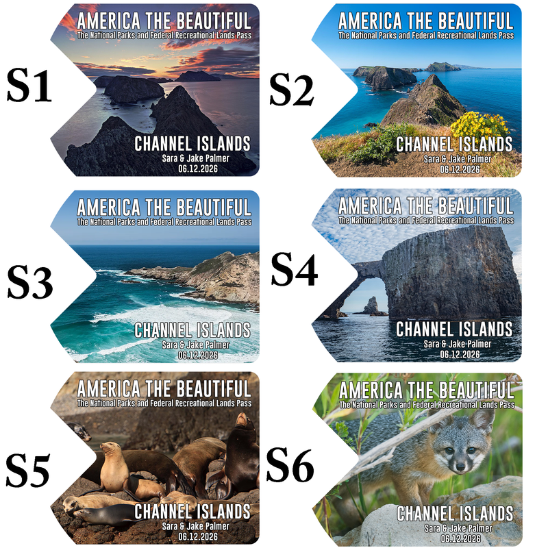 Channel Islands Card Sleeve - National Park Pass Sleeve - America The Beautiful Card Cover - Gift for Nature Lover - Protect Our Parks