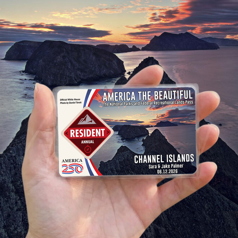 Channel Islands Card Sleeve - National Park Pass Sleeve - America The Beautiful Card Cover - Gift for Nature Lover - Protect Our Parks