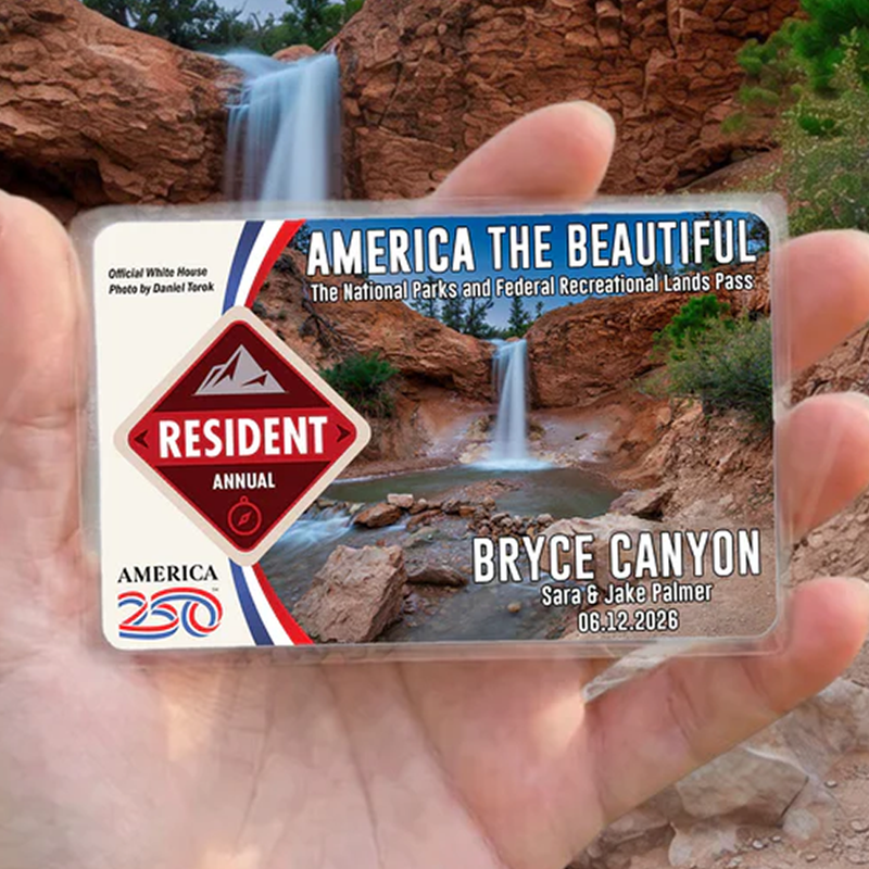 Bryce Canyon Card Sleeve National Park - America The Beautiful Pass Protector - Card Cover - Gift for Nature Lovers