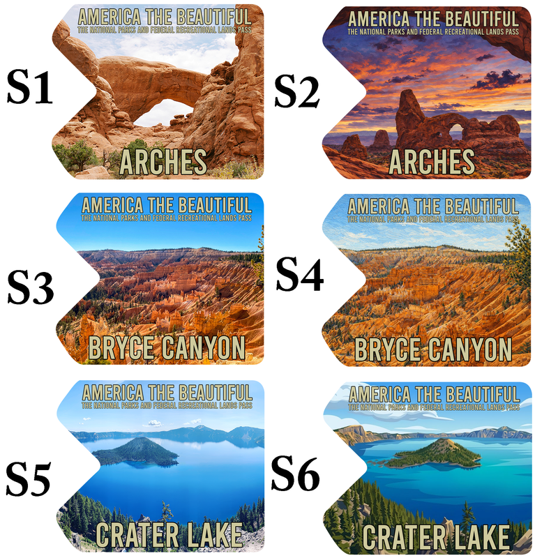 National Park Pass Sleeve - America The Beautiful Card Cover - Gift for Nature Lovers
