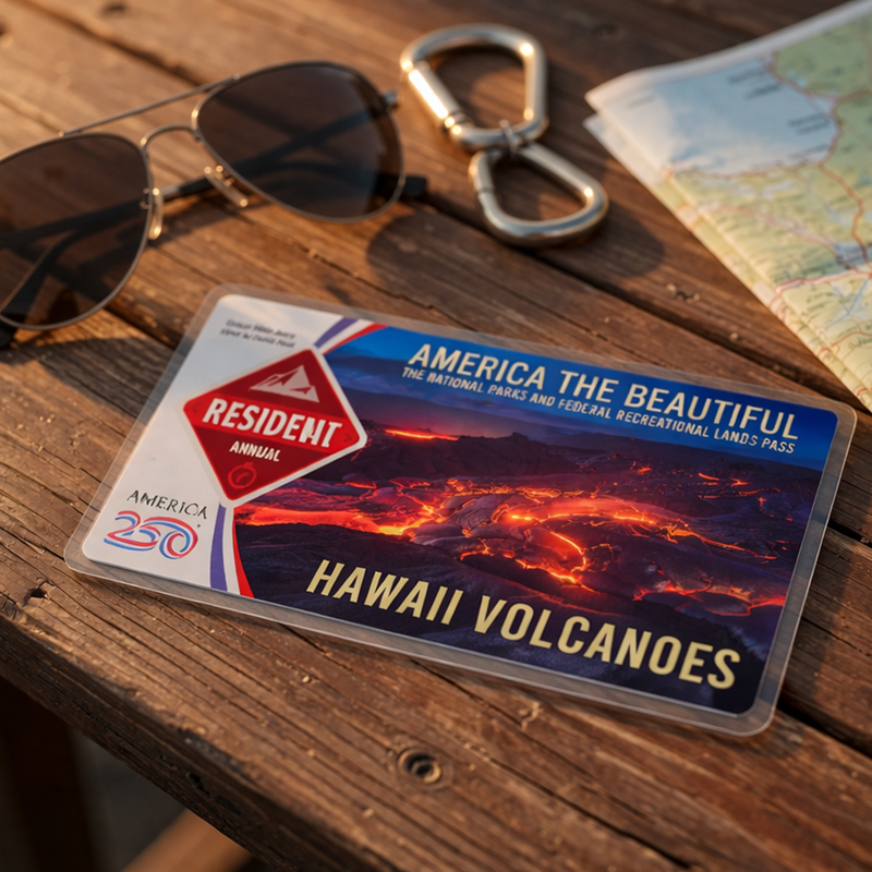 National Park Pass Sleeve - America The Beautiful Card Cover - Gift for Nature Lovers