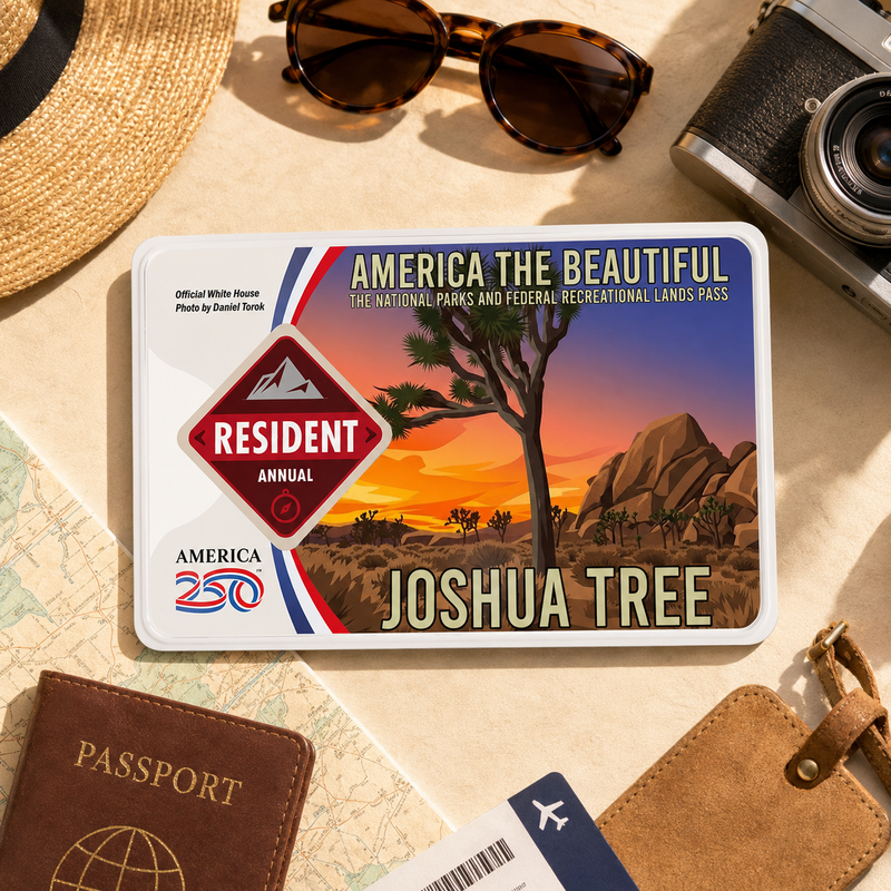 National Park Pass Sleeve - America The Beautiful Card Cover - Gift for Nature Lovers
