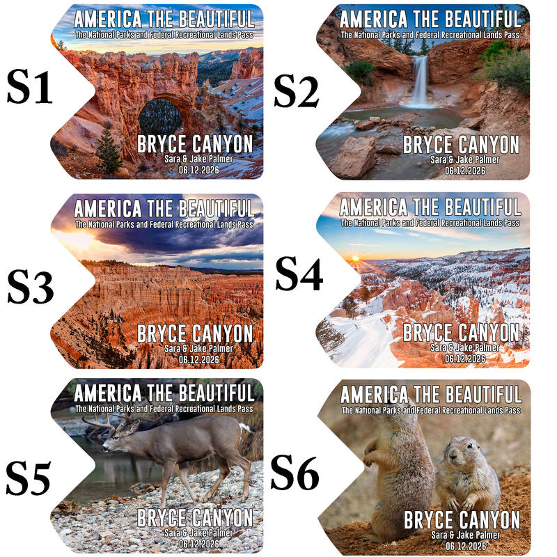 Bryce Canyon Card Sleeve National Park - America The Beautiful Pass Protector - Card Cover - Gift for Nature Lovers